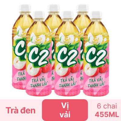 6 chai hồng trà vải C2 455ml