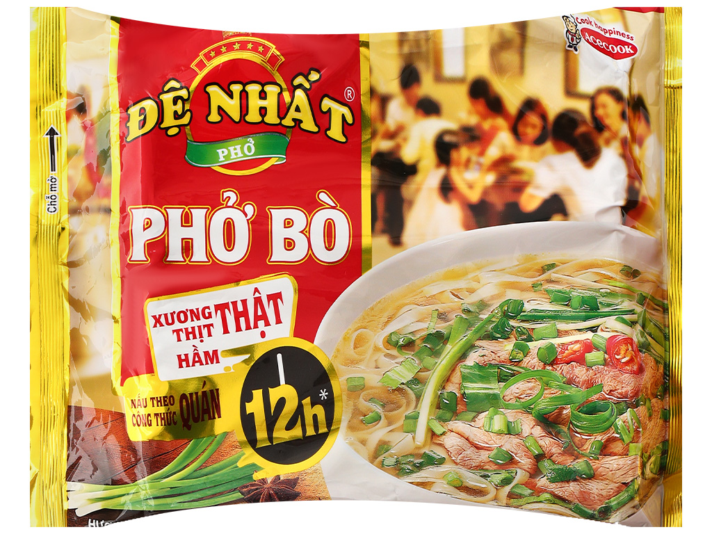 Lốc 5 gói phở bò Đệ Nhất 68g Lốc 5 gói phở bò Đệ Nhất 68g