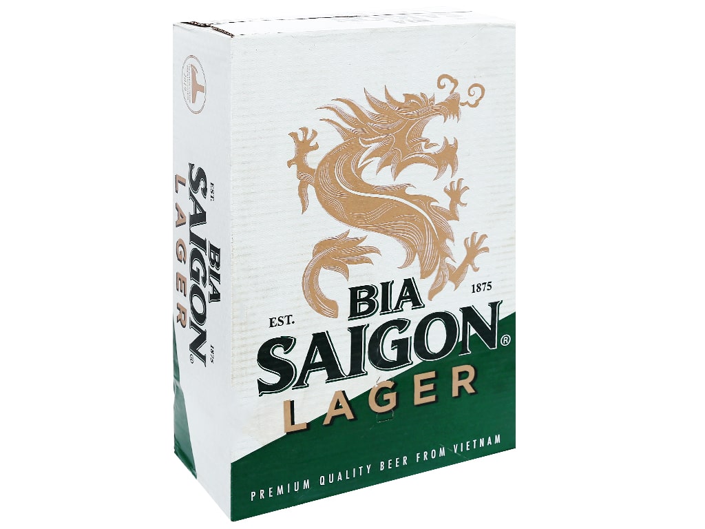 Thùng 24 lon Bia Sài Gòn Lager 330ml