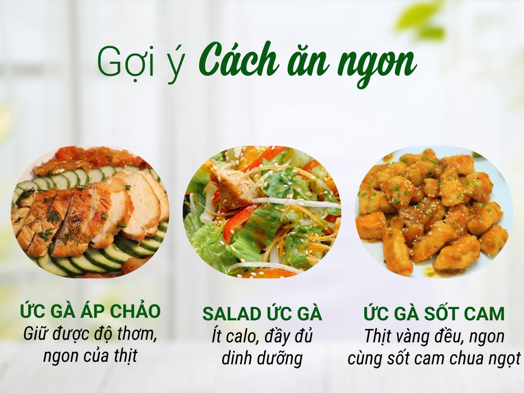 Ức gà phi lê có da (500g) Ức gà phi lê có da (500g)